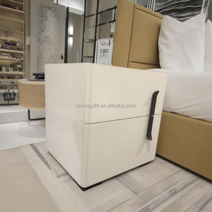 Custom Modern Luxury Square <strong>Nightstand</strong> <strong>Mirrored</strong> Drawer Stainless Steel Wood Frame Bed Side Table for Bedroom Living Room for - Product Image 4