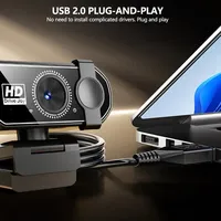 4K 2K 1080P Otomatik Odaklamalı Web Kamerası Full HD Kamera Dizüstü Bilgisayar PC Windows IOS İçin Mikrofonlu Video Görüşmesi Oyuncu Canlı Yayın
