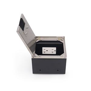 Cajas de Piso Empotradas de Doble Alimentación y Datos con Puertos RJ45 y Enchufes Estadounidenses, Caja de Gestión de Cables - Product Image 5