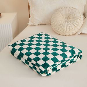 Vendita calda in stile moderno coperta a scacchi in poliestere 100% morbida e accogliente in flanella con stampa a griglia a scacchi con motivo a quadretti - Product Image 5