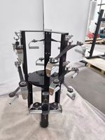 Ensemble d'accessoires pour machine à câble de musculation robuste, rotatif à 360°, avec poignées pour tirage vertical et rame assise, à prise neutre, 3 pièces