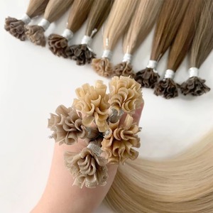 Extensions de cheveux Premium Snail Tip, cuticules alignées, Remy vietnamien, double tirage, double trame machine, vente en gros, <span class=keywords><strong>blond</strong></span> décoloré - Product Image 4