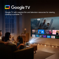 NUEVO LONNST Freedo Google TV Mini Proyector 800 Lúmenes ISO Proyector inteligente 4K Soporte Batería recargable Proyector cardán de 160 °