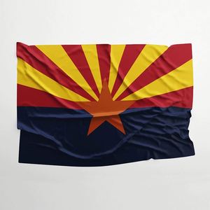 Bandera de Arizona Resistente y Ecológica de 3x5 pies, Pancarta de Poliéster Resistente a la Decoloración, Color Personalizado para Decoración de Jardín Exterior - Product Image 1