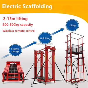 Plataforma Móvil Telescópica Plegable de 2-20 m, Plataforma Elevadora Eléctrica, Máquina Pequeña para Levantar Muebles para la Construcción - Product Image 2