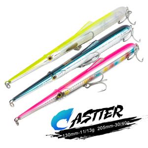 Leurre à pêche Kingdom Best Selling Pencil Lures 130mm 205mm flottant et coulant, stickbait longue portée, appât artificiel <span class=keywords><strong>pour</strong></span> la pêche au bar - Product Image 1