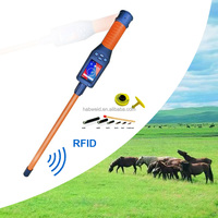 Lecteur de puces animales Android 5.1 OS ABS FDX-B HDX ISO11784/5 Lecteur RFID pour étiquettes auriculaires IP67 étanche Stockage de 20 000 enregistrements