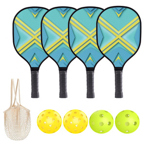 Pickleball Racket Set 2 Rackets 4 Balls <b>Nylon</b> Bag Anti <b>Slip</b> Handle For Outdoor Entertainment - Product Image 5
