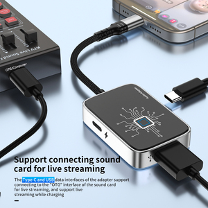 <span class=keywords><strong>Adaptateur</strong></span> OTG <span class=keywords><strong>Lightning</strong></span> vers USB 3.0 avec chargeur 3-en-1 pour clé USB, streaming en direct, carte son, PC, téléphone, console de jeu - Product Image 2