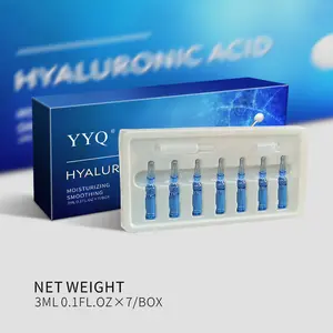 Hyaluronic Acid OEM/ODM Skin Care Private Label Ampoule Vitamin C Hyaluronic Acid Collagen Niacinamide Anti Aging Moisturizing Facial Face Serum