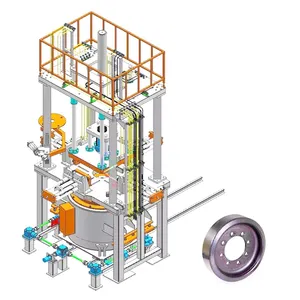 Aluminum Molding Process Sand Low Pressure Casting Machine for Auto Parts