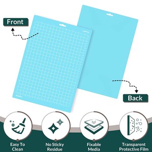 LISI 8.5x12 Inch Adhesive Cut Mat pour <span class=keywords><strong>Cricut</strong></span> PVC StandardGrip/LightGrip/StrongGrip Sticky Washable Reusable Replacement Dot - Product Image 5