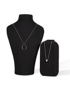 Soporte de exhibición de joyería de metal personalizado Jinsky soporte de collar de pulsera de microfibra con soporte de pendiente de anillo estante de joyería versátil - Product Image 4