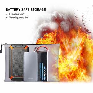 Waterproof and Fireproof A4 Document Holder Bag Travel Safe Storage <b>Box</b> with Zipper <b>Filing</b> Products - Product Image 4
