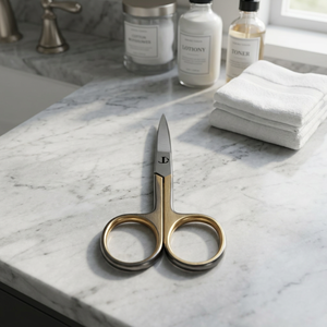 Ciseaux de Précision Professionnels ASAP en Acier Inoxydable de 3,5 Pouces pour Sourcils, Cuticules et Ongles, Poignée en Acier pour Droitiers - Product Image 4