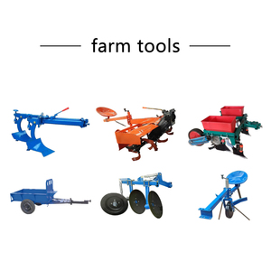 Mini motoculteur avec charrue rotative, cadre bleu, moteur rouge, cultivateur agricole portatif - Product Image 4