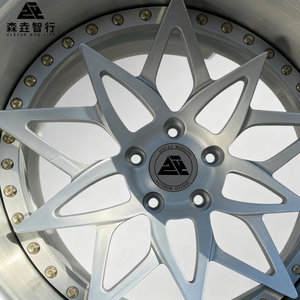 Cerchi in Lega di Alluminio Forgiato 6061 T6 a 2 Pezzi, 17 Pollici, 5x100 5x108 5x114.3, Offset Profondo, Argento, per Auto, Produzione SY Cina - Product Image 2