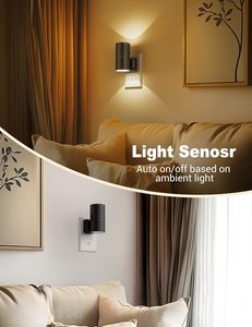 Kids Baby Bedroom Bed Lamp <b>Plug</b>-<b>in</b> Modern Smart Automatic <b>Light</b> Sensor LED Night <b>Light</b> Warm White Dimmable - Product Image 2