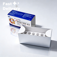 Boîte d'emballage de médicaments écologique avec logo personnalisé, impression haute définition, boîte pliable recyclable pour compléments alimentaires