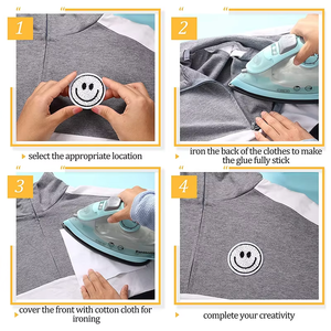 Parches con Logotipo Bordado en 3D Personalizados al por Mayor, con Bordado en Relieve, Adhesivos Termoadhesivos para Ropa, Gorras y Bolsos - Product Image 5