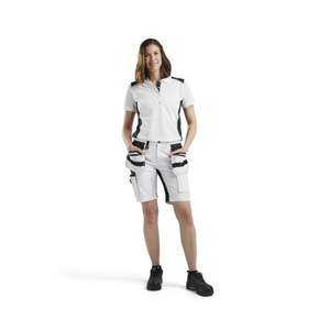 BLAKLADER - 717110001099C36 Pantalones cortos de pintor para mujer con estiramiento Blanco/Negro-PANTALÓN DE TRABAJO EAN 7330509865545 PANTALONES CORTOS DE TRABAJO - Product Image 3