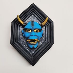 Pendentif Masque en Résine Halloween Blanc Rouge Bleu Violet Jaune Décoration Effrayante pour Fête 18+ Ans - Product Image 4