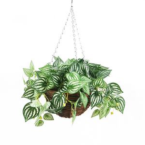 Planta Hoya Carnosa Artificial de 90cm de altura colgante con cesta - Product Image 5