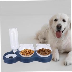 Fabricant en gros de bols portables en plastique pour chien avec bouteille d'eau - Product Image 4