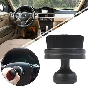 Cepillo de Limpieza para Autos con Diseño de Sello Negro y Cubierta, Accesorios para Neumáticos, Detallado Suave, Alta Densidad, Portátil, para Eliminar el Polvo - Product Image 4
