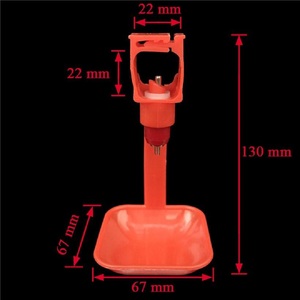Bebedero <span class=keywords><strong>para</strong></span> Pollos, Fuente de Agua <span class=keywords><strong>para</strong></span> Aves, Tubos Cuadrados de 22 * 22 mm, Comedero <span class=keywords><strong>para</strong></span> Animales, Bebedero <span class=keywords><strong>para</strong></span> <span class=keywords><strong>Gallos</strong></span>, Rojo - Product Image 2