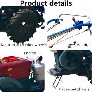 Traktor Mini 2WD untuk Pertanian, Kultivator Kebun dengan Gagang Starter untuk Traktor Pertanian - Product Image 4