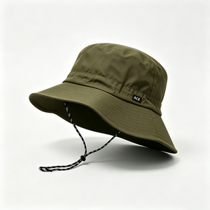 Sombrero de ala ancha para exteriores, color verde oliva, de secado rápido, ligero, con protección solar, correa ajustable para la barbilla, logotipo ACE personalizado, para camping - Product Image 4