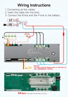 Sistema de Gestión de Baterías Inteligente ZUMAX BMS LifePo4 16S 48v para Carga de Baterías