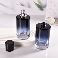 Bouteilles rondes de parfum en verre pour hommes atomiseur de Cologne de cylindre de 30ml 1oz pour hommes