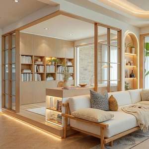 Meubles en bois minimalistes personnalisés, style bois naturel, design pour salon et hôtel, pour villa et bureau à domicile - Product Image 6