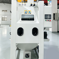 Vente directe d'usine, machine de sablage automatique flexible à commande facile de 3800 W, 5-8 bars, pour l'industrie électronique
