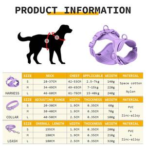 Özel Logolu Isırmaya Dayanıklı Su Geçirmez Köpek Tasması Yeleği Tek Tasma Göğüs Kayışı Yüksek Kaliteli Naylon PVC Malzeme Yeni Tek Köpek Tasması - Product Image 5