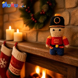 Ours en peluche militaire au crochet fait main, poupée amigurumi, uniforme de soldat, cadeau patriotique, objet de <span class=keywords><strong>collection</strong></span>, logo personnalisé, vente en gros - Product Image 5