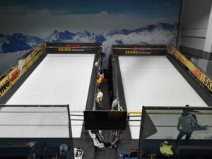 เครื่องเล่นสกีในร่ม เครื่องเดินบนสายพานสำหรับเล่นสกี เครื่องเล่นสกีแบบแห้ง ลานสกีแห้งแบบไม่มีที่สิ้นสุด - Product Image 4