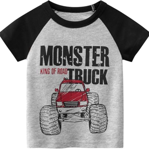 Enfant en bas âge garçon fabriqué au Bangladesh tricoté coton t-shirt personnalisé Applique Boutique vêtements été enfants garçon vêtements chemises - Product Image 2