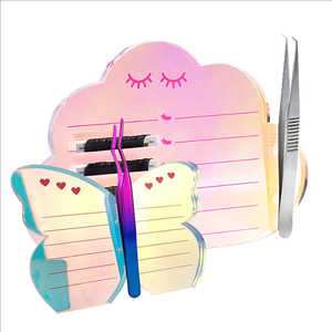 Wholesale Cloud Shape Lash Tile <strong>Eyelash</strong> Tile for Lash <strong>Extension</strong> Acrylic Lash Tile With Magnetic Holding <strong>Tweezer</strong>
