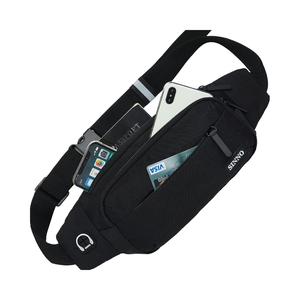 <span class=keywords><strong>SINNO</strong></span>, riñonera cruzada grande, 4 bolsillos con cremallera, riñonera para mujeres/hombres para Viajes, Perros, caminar, deportes al aire libre, llevar todo - Product Image 1