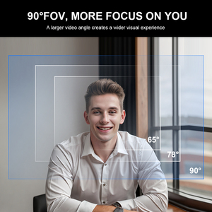 <span class=keywords><strong>Webcam</strong></span> Full HD 1080P avec microphone, prise USB, mini caméra <span class=keywords><strong>pour</strong></span> <span class=keywords><strong>PC</strong></span>, compatible avec YouTube, Skype, ordinateur portable et ordinateur de bureau - Product Image 2