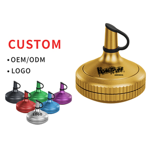 Molinillo de Hierbas de Aluminio Personalizado HoneyPuff, Estilo Redondo de Lujo con Grabado de Logotipo, Molinillo Portátil para Hierbas Secas - Product Image 1