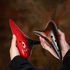 Ocarina en céramique Alto AC, 12 trous, ocarina professionnelle avec intonation précise et timbre doux pour la performance - Product Image 4