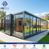 Casa Contenedor Expandible Prefabricada de 40 y 20 Pies, Estándares Australianos, 1, 2, 3, 4, 5 Dormitorios, Casa Móvil Plegable