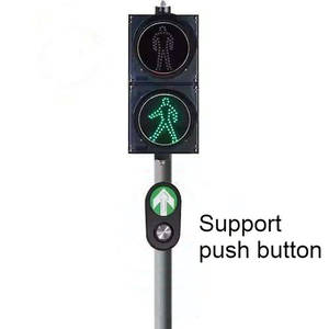Fabricante Cross Road Arrow Guide Señal de tráfico Interruptor magnético Cross Traffic <span class=keywords><strong>Peatonal</strong></span> Led Light Push Button - Product Image 4