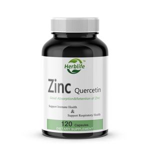 Suplementos de Zinc, 120 Cápsulas Vegetarianas (Sin Gluten, Soya ni Lácteos), Cápsulas de Zinc y Quercetina para Adultos para Apoyar la Salud Inmunológica - Product Image 1