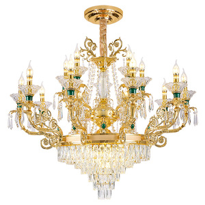 Luxury Crystal Chandelier Round Multi Head E14 LED Living Room Bedroom Home Decor - Product Image 4