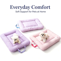 Tapis de transport portable pour animaux de compagnie avec poignée, protection de siège de voiture et de canapé pour chats et chiens, vente en gros EM